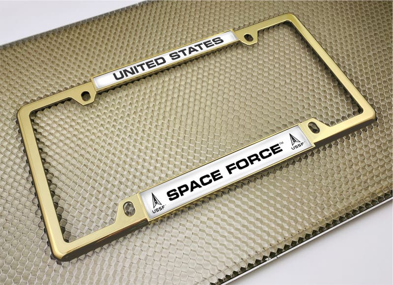 USAF - U.S. Space Force - Car Metal License Plate Frame (wb)